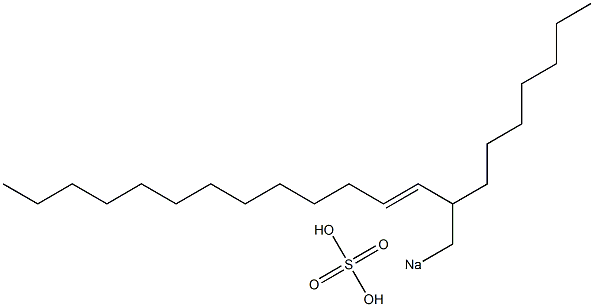 Sulfuric acid 2-heptyl-3-pentadecenyl=sodium ester salt