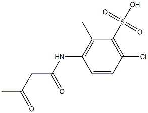 3-(Acetoacetylamino)-6-chloro-2-methylbenzenesulfonic acid