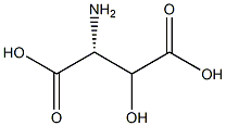 (2R)-2-アミノ-3-ヒドロキシブタン二酸 化学構造式