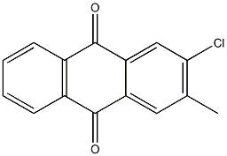 2-クロロ-3-メチルアントラキノン 化学構造式