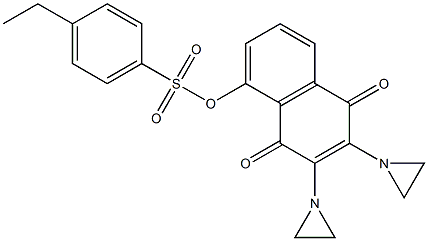 2,3-Bis(1-aziridinyl)-5-(4-ethylphenylsulfonyloxy)-1,4-naphthoquinone