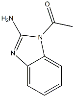 1-アセチル-2-アミノ-1H-ベンゾイミダゾール 化学構造式