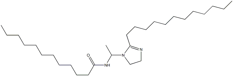 1-(1-ラウロイルアミノエチル)-2-ドデシル-2-イミダゾリン 化学構造式