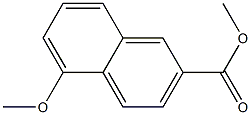 5-Methoxy-2-naphthoic acid methyl ester Structure