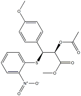 (2S,3S)-2-Acetoxy-3-(4-methoxyphenyl)-3-[(2-nitrophenyl)thio]propionic acid methyl ester|