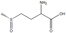 (R)-2-アミノ-4-(メチルスルフィニル)ブタン酸 化学構造式