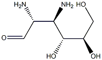 2,3-ジアミノ-2,3-ジデオキシ-D-ガラクトース 化学構造式