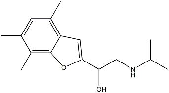 2-Isopropylamino-1-(4,6,7-trimethylbenzofuran-2-yl)ethanol