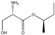 (R)-2-アミノ-3-ヒドロキシプロパン酸(S)-1-メチルプロピル 化学構造式