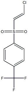 [(E)-2-クロロエテニル](4-トリフルオロメチルフェニル)スルホン 化学構造式