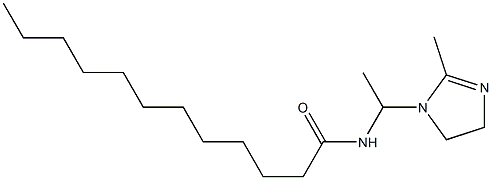 1-(1-ラウロイルアミノエチル)-2-メチル-2-イミダゾリン 化学構造式
