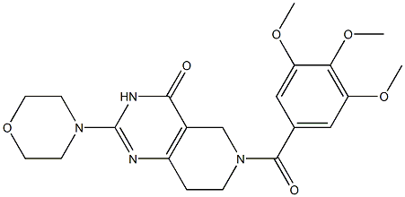 2-Morpholino-6-(3,4,5-trimethoxybenzoyl)-5,6,7,8-tetrahydropyrido[4,3-d]pyrimidin-4(3H)-one