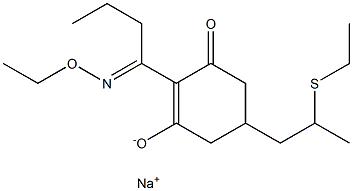 Sodium 2-[1-(ethoxyimino)butyl]-5-(2-ethylthiopropyl)-3-oxo-1-cyclohexene-1-olate