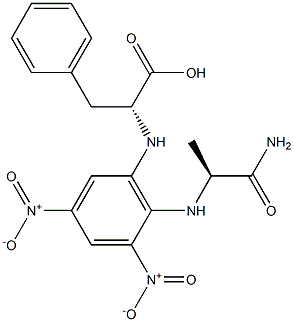 (S)-2-[[6-[[(R)-1-Carboxy-2-phenylethyl]amino]-2,4-dinitrophenyl]amino]propanamide