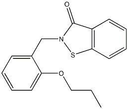 2-[2-Propoxybenzyl]-1,2-benzisothiazol-3(2H)-one