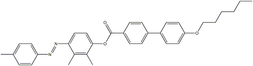 4-(4-Hexyloxyphenyl)benzoic acid 4-[(4-methylphenyl)azo]-2,3-dimethylphenyl ester