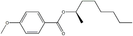 4-メトキシ安息香酸(R)-1-メチルヘプチル 化学構造式