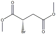 (S)-2-ブロモこはく酸ジメチル 化学構造式