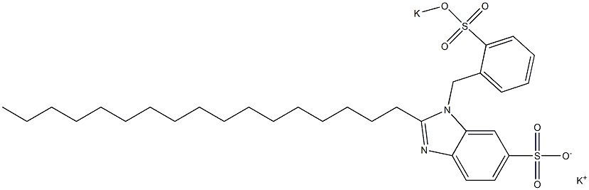 1-[2-(Potassiooxysulfonyl)benzyl]-2-heptadecyl-1H-benzimidazole-6-sulfonic acid potassium salt