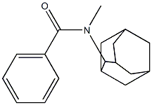 N-(アダマンタン-2-イル)-N-メチルベンズアミド 化学構造式
