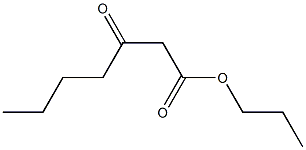 3-オキソヘプタン酸プロピル 化学構造式