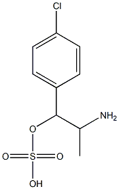 Sulfuric acid hydrogen 2-amino-1-(p-chlorophenyl)propyl ester
