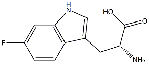 6-フルオロ-D-トリプトファン 化学構造式