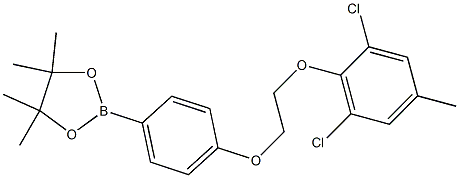 2-(4-(2-(2,6-dichloro-4-methylphenoxy)ethoxy)phenyl)-4,4,5,5-tetramethyl-1,3,2-dioxaborolane Structure