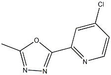 4-chloro-2-(5-methyl-1,3,4-oxadiazol-2-yl)pyridine