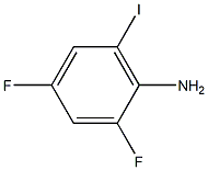 2,4-二氟-6-碘苯胺 结构式
