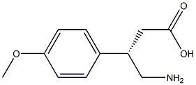 (S)-4-氨基-3-(4-甲氧基苯基)丁酸 结构式