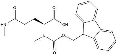 N-alpha-FMoc-N-delta-diMethyl-L-glutaMine Structure