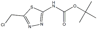 tert-butyl 5-(chloroMethyl)-1,3,4-thiadiazol-2-ylcarbaMate Struktur