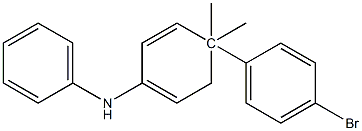 4-p-bromophenyl-4,4-dimethyldiphenylamine Struktur
