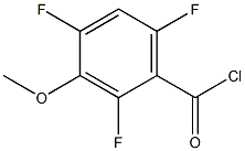3-methoxy-2,4,6-trifluorobenzoyl chloride Struktur