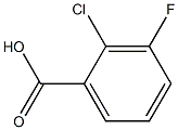 2-chloro-3-fluorobenzoic acid Struktur