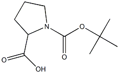 BOC-DL-脯氨酸, , 结构式