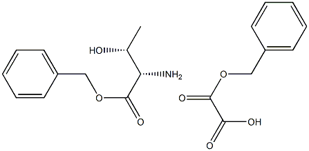 L-苏氨酸双苄酯草酸盐 结构式