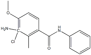 3-amino-4-methoxy-(2-methyl-3-chloro)benzoanilide Structure