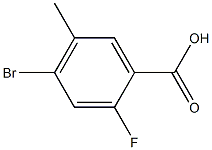 4-溴-2-氟-5-甲基苯甲酸 结构式
