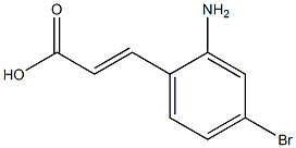 2-氨基-4-溴肉桂酸 结构式