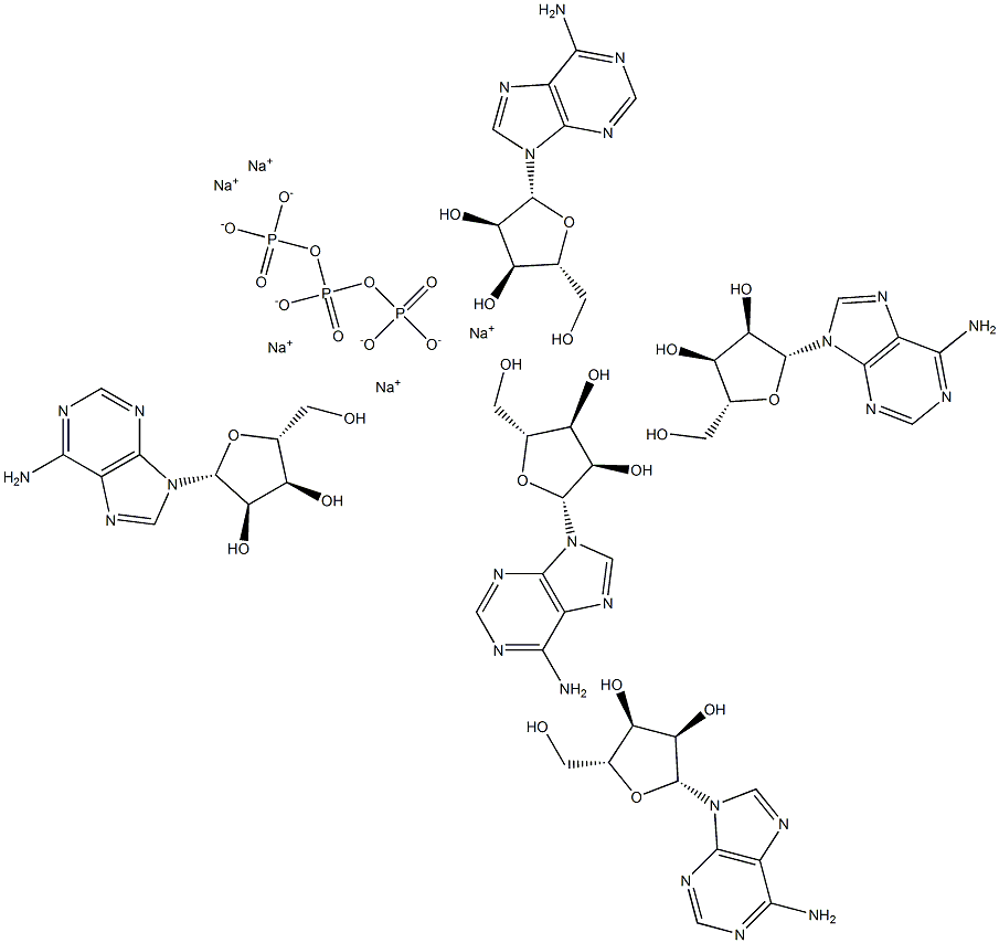 三磷腺苷钠 结构式