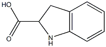 (-)-2-インドリンカルボン酸 化学構造式