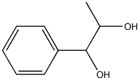 1-苯-1,2-丙二醇, , 结构式