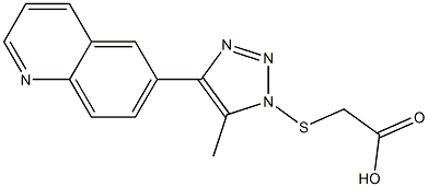 4-METHYL-5-(QUINOLIN-6-YL)TRIAZOLE-3-THIOACETIC ACID