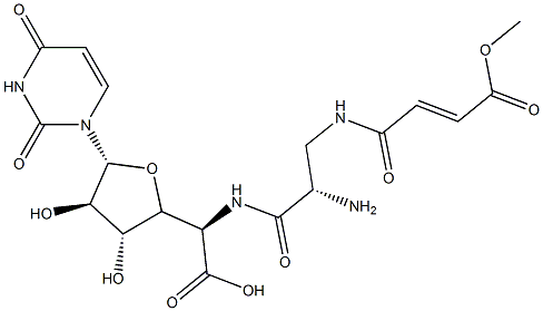 (2S)-2-[[(2S)-2-amino-3-[[(E)-3-methoxycarbonylprop-2-enoyl]amino]propanoyl]amino]-2-[(2R,3R,4R,5R)-5-(2,4-dioxopyrimidin-1-yl)-3,4-dihydroxy-oxolan-2-yl]acetic acid