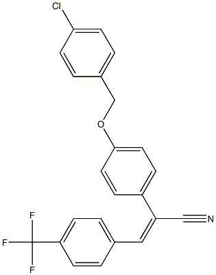 2-{4-[(4-chlorobenzyl)oxy]phenyl}-3-[4-(trifluoromethyl)phenyl]acrylonitrile