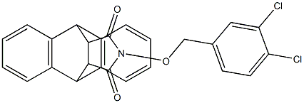 17-[(3,4-dichlorobenzyl)oxy]-17-azapentacyclo[6.6.5.0~2,7~.0~9,14~.0~15,19~]nonadeca-2(7),3,5,9(14),10,12-hexaene-16,18-dione