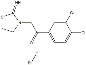 1-(3,4-dichlorophenyl)-2-(2-imino-1,3-thiazolan-3-yl)ethan-1-one hydrobromide