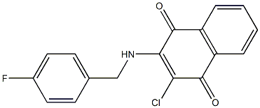 2-chloro-3-[(4-fluorobenzyl)amino]naphthoquinone